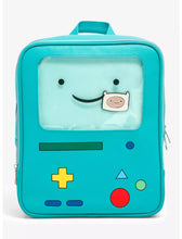 Load image into Gallery viewer, Adventure Time Mini Backpack BMO Pin Collector ITA Bioworld