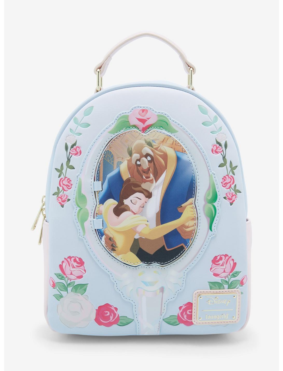 Loungefly disney backpack beauty and the beast best sale