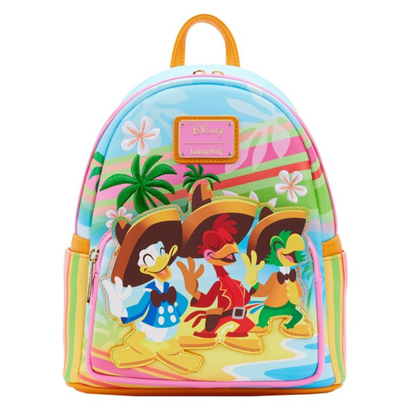 Loungefly Disney online Three Caballeros Rain Mini Backpack New Donald Duck Jose