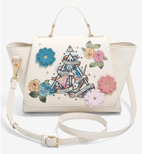 Load image into Gallery viewer, Harry Potter Handbag Deathly Hollows Floral Bioworld