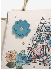 Load image into Gallery viewer, Harry Potter Handbag Deathly Hollows Floral Bioworld