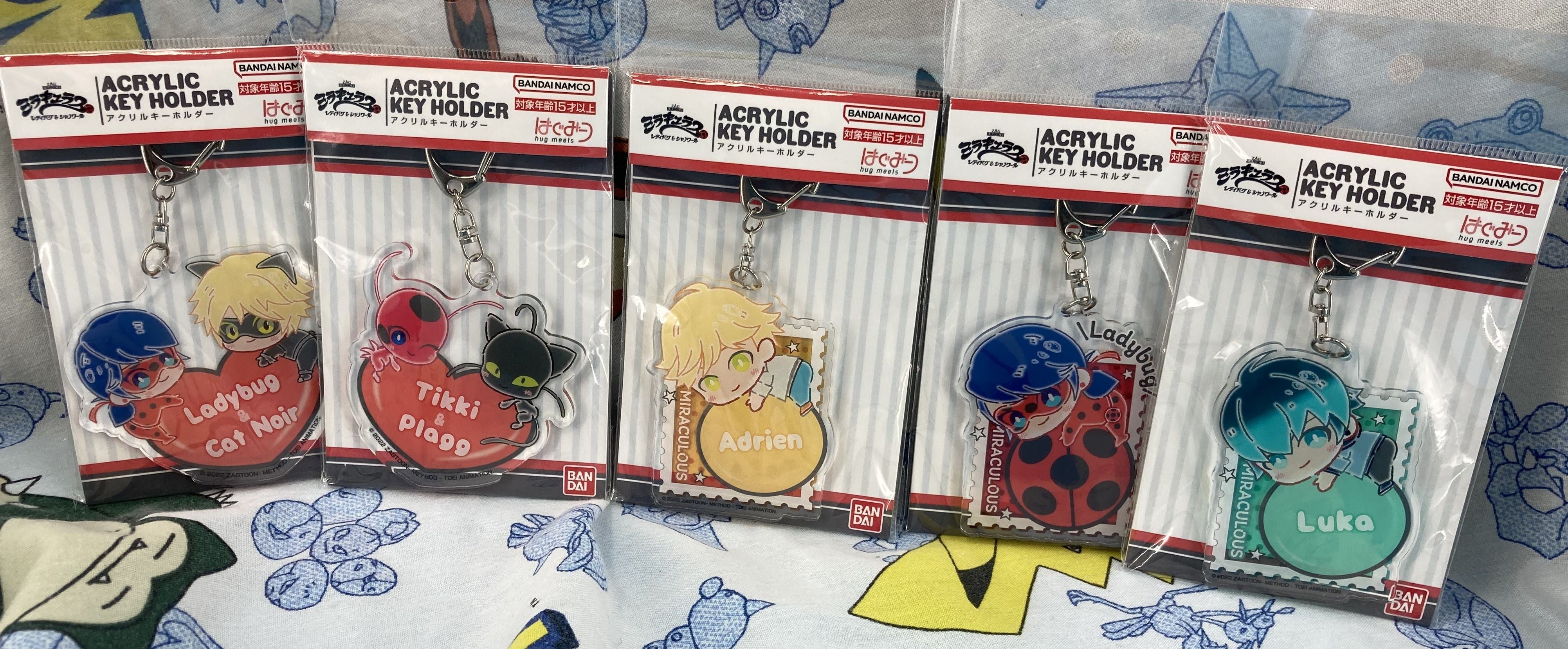 Good Bundle Listing - Luka Marinette Adrien Miraculous Ladybug Acrylic Keychains