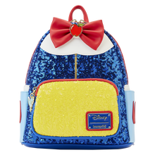 Load image into Gallery viewer, Disney Mini Backpack Wallet Set Snow White Sequin Cosplay Loungefly
