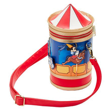 Load image into Gallery viewer, Disney Brave Little Tailor Crossbody Mickey and Minnie Mouse Carousel Loungefly
