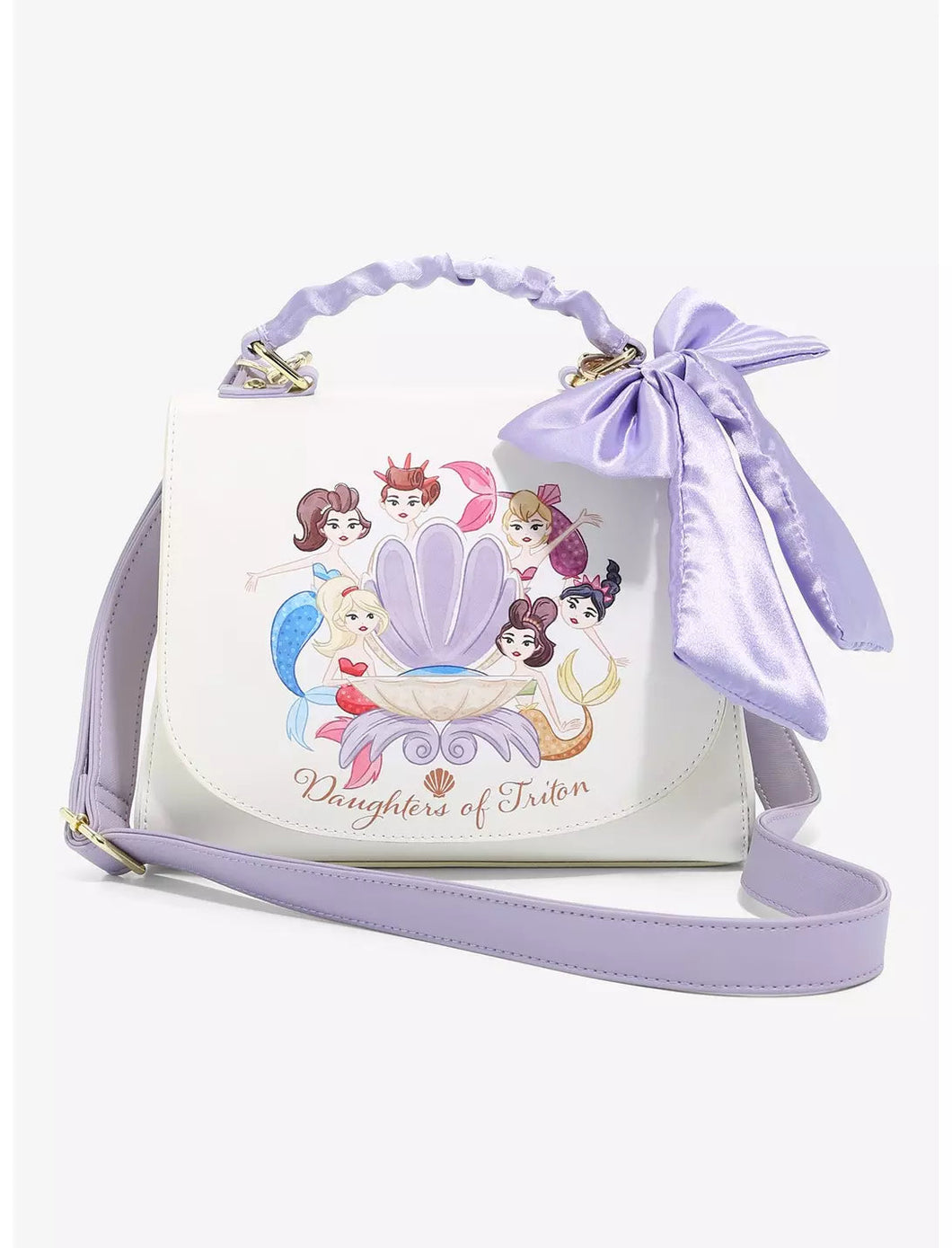 Disney Crossbody Little Mermaid Daughters of Triton Loungefly