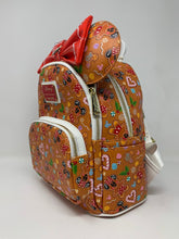 Load image into Gallery viewer, Disney Mini Backpack Ears Set Gingerbread AOP Loungefly
