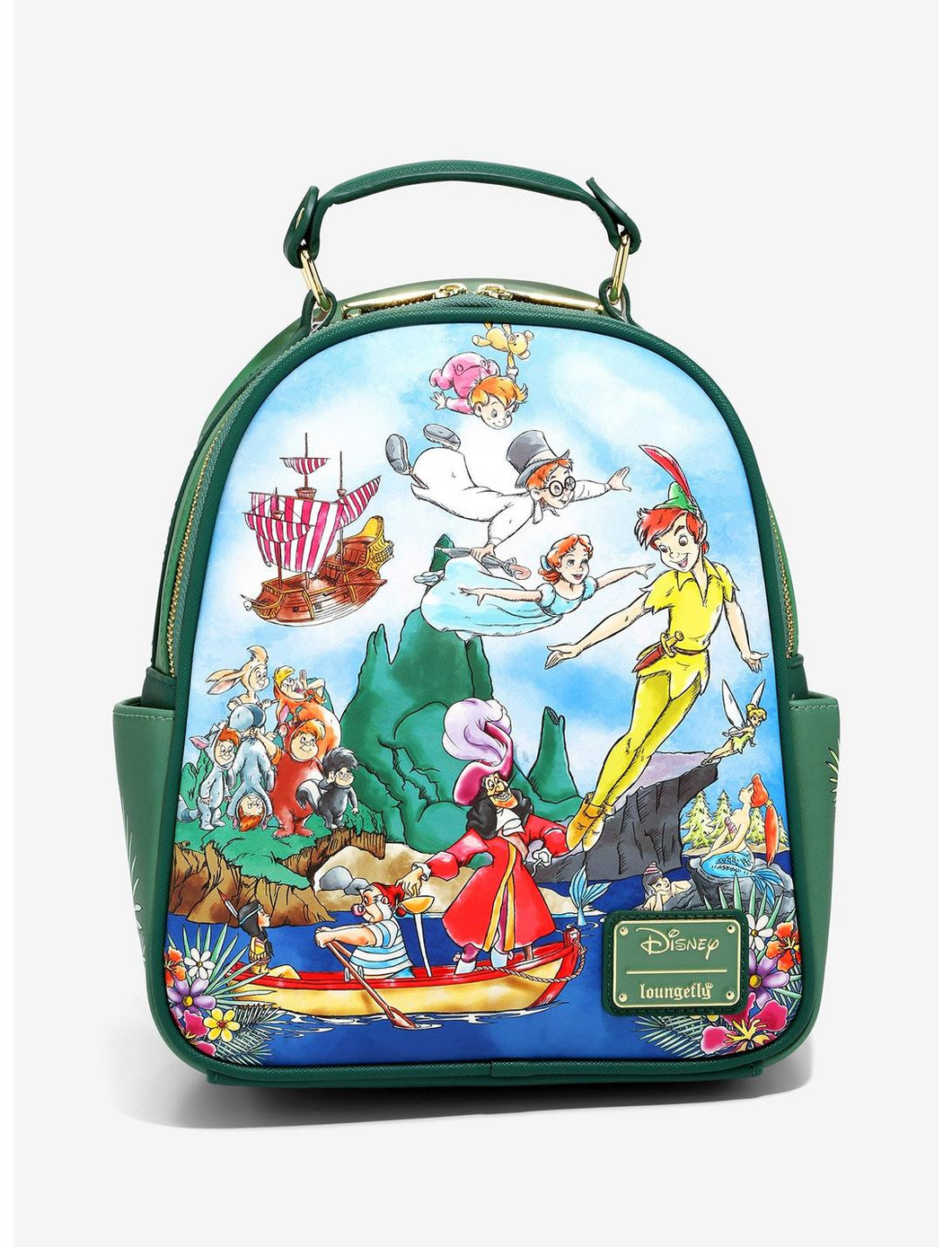 Disney Mini Backpack Peter Pan Cast Painting Loungefly