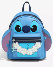 Load image into Gallery viewer, Disney Mini Backpack Stitch Lei Cosplay Loungefly
