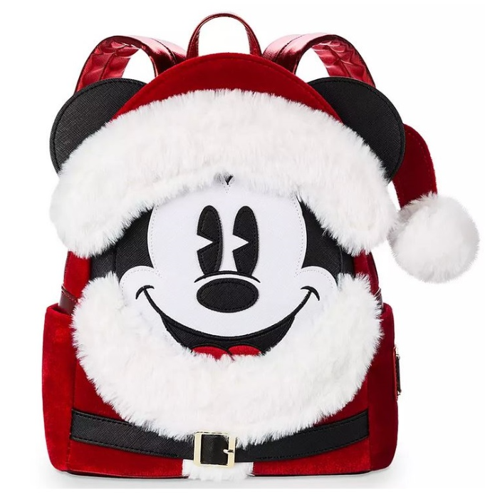 Disney Parks Mini Backpack Santa Mickey Mouse Loungefly