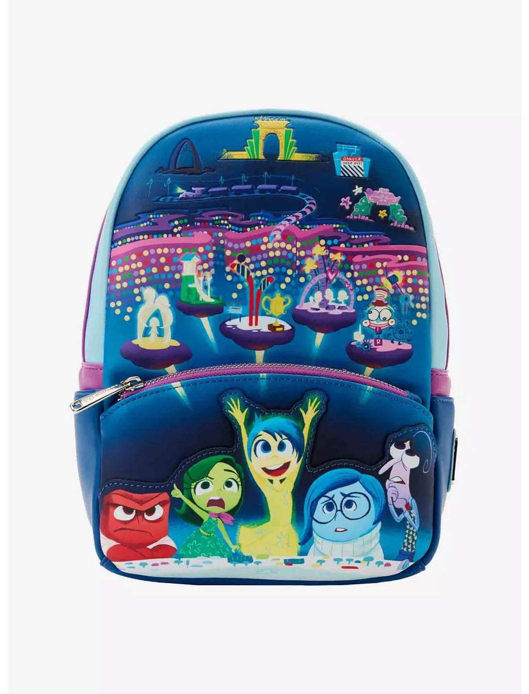 Disney Pixar Mini Backpack Emotions Inside Out GITD Loungefly