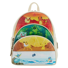 Load image into Gallery viewer, Pokemon Mini Backpack Elements Triple Pocket Loungefly
