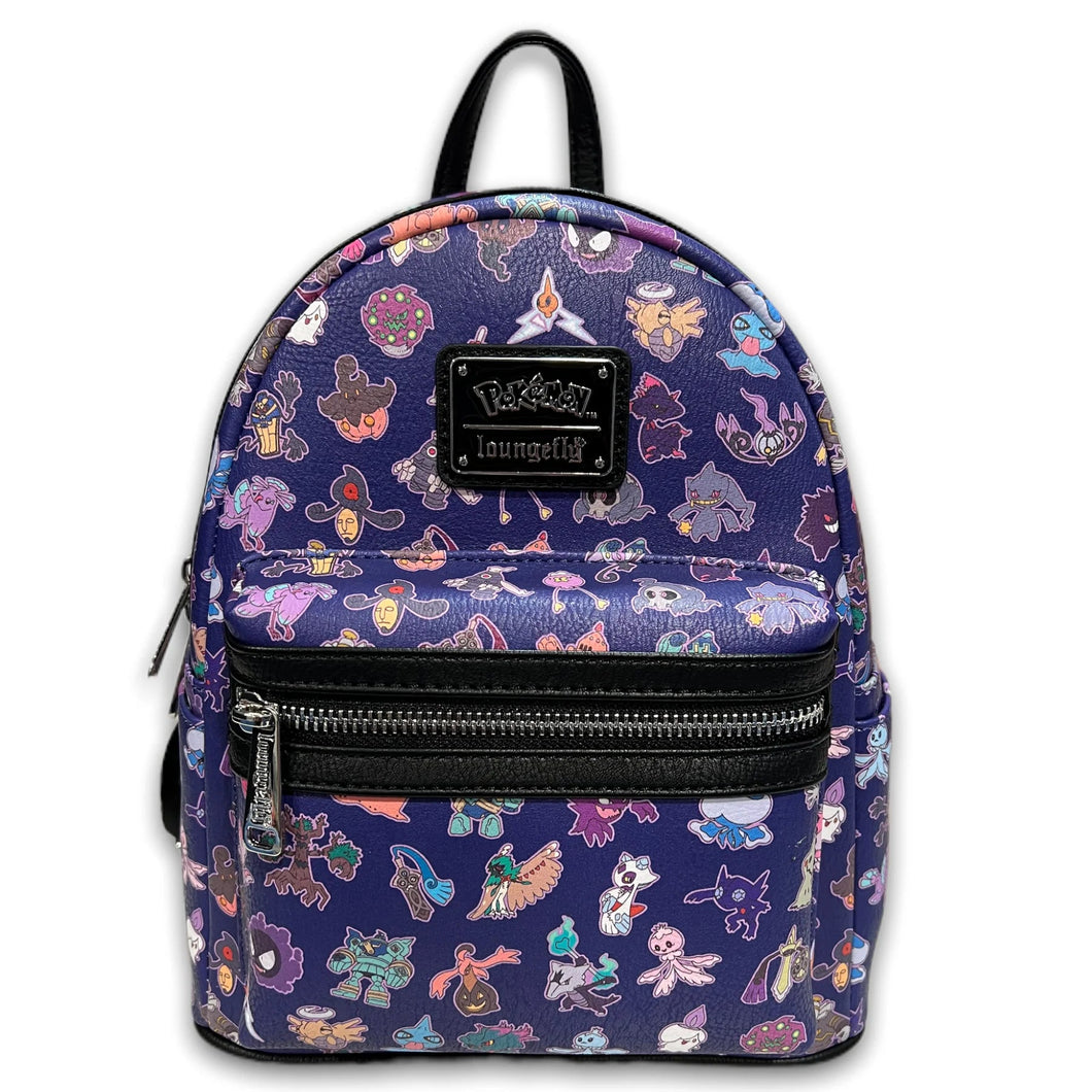 Pokemon Mini Backpack Ghost-Type AOP Loungefly