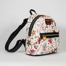 Load image into Gallery viewer, Stranger Things Mini Backpack Hellfire AOP Loungefly
