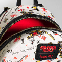 Load image into Gallery viewer, Stranger Things Mini Backpack Hellfire AOP Loungefly
