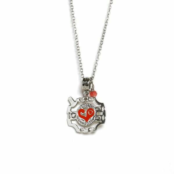 Digimon Adventure Necklace Digivice Sora Takenouchi and Biyomon Anahita Stones