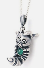 Load image into Gallery viewer, Digimon Necklace Wormmon Natural Stone Adventure 02 The Beginning Tsumugi
