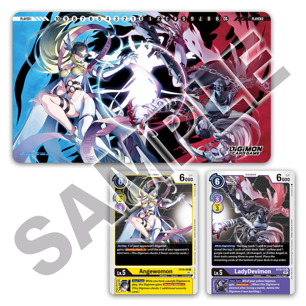 Digimon Tamer Goods Set Angewomon & LadyDevimon Alternative Art Bandai