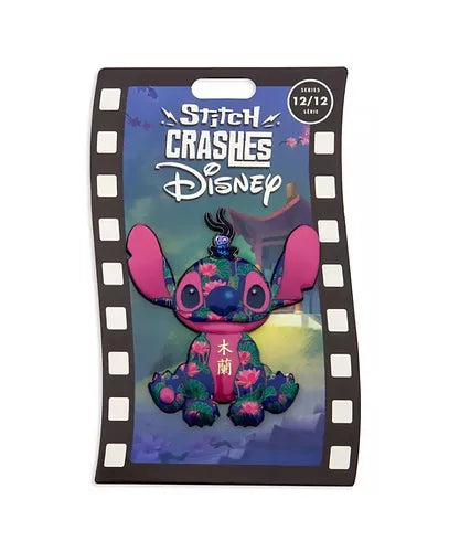 Disney Enamel Pin Stitch Crashes Disney Jumbo Pin #12 Mulan Disney