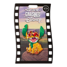 Load image into Gallery viewer, Disney Enamel Pin Stitch Crashes Disney Jumbo Pin #3 The Lion King Disney
