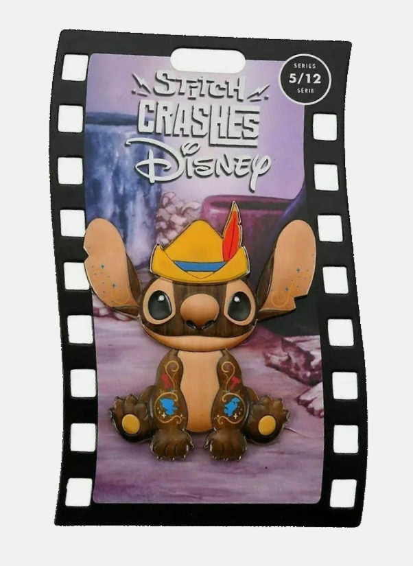 Disney Enamel Pin Stitch Crashes Disney Jumbo Pin #5 Pinocchio Disney