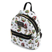 Load image into Gallery viewer, Disney Mini Backpack Peter Pan Flash Tattoo AOP Loungefly
