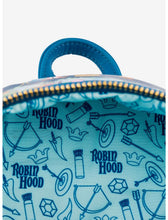 Load image into Gallery viewer, Disney Mini Backpack Robin Hood AOP Loungefly
