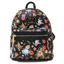 Load image into Gallery viewer, Disney Mini Backpack Alice in Wonderland Floral AOP Loungefly
