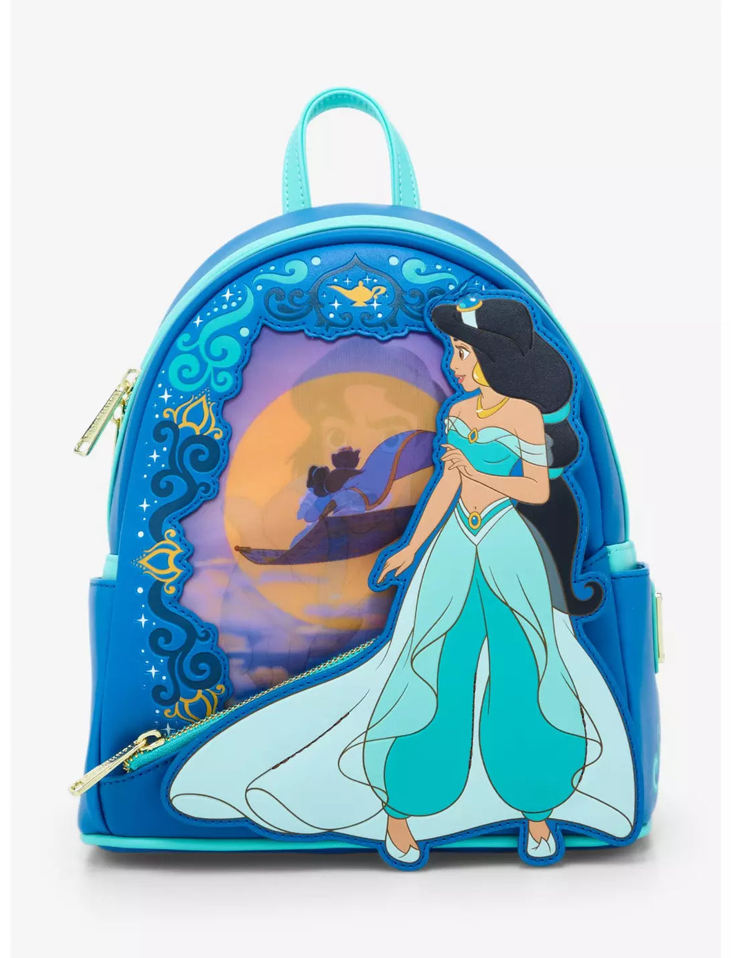 Disney Mini Backpack Jasmine From Aladdin Lenticular Loungefly