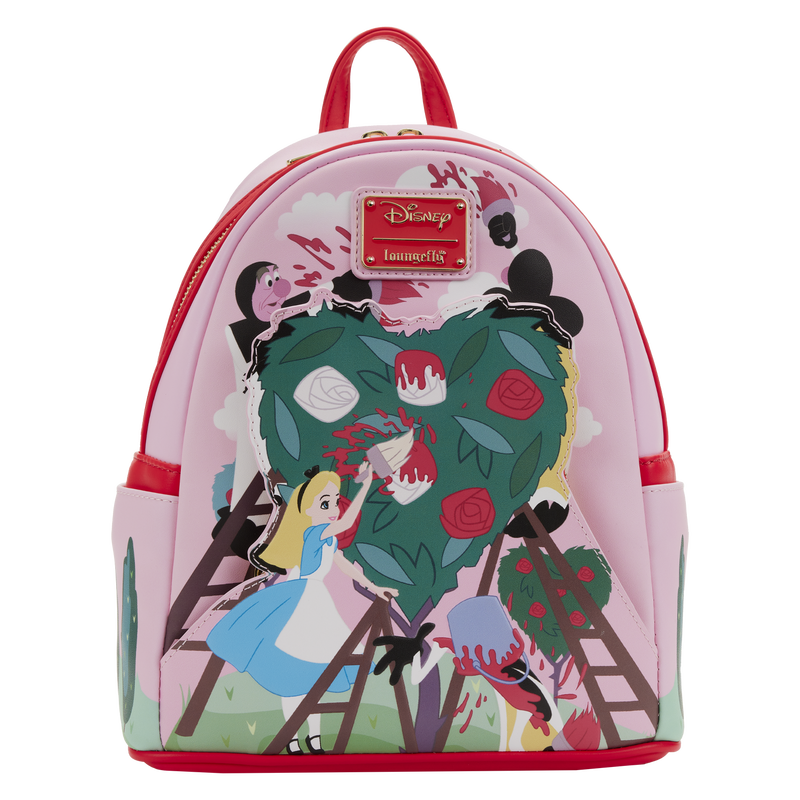 Disney Mini Backpack Alice in Wonderland Painting the Roses Red Loungefly