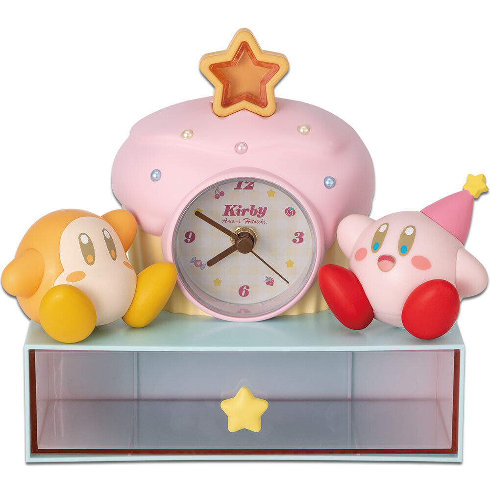 Kirby Desk Clock Waddle Dee and Kirby Sweet Moments Ichiban Kuji B Prize Bandai