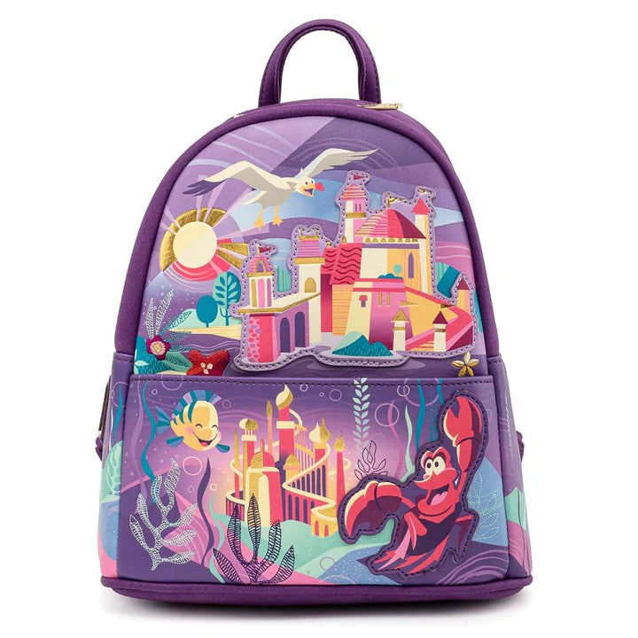 Disney Mini Backpack The Little Mermaid Castle Series Loungefly