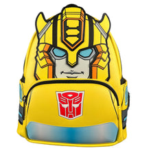 Load image into Gallery viewer, Transformers Mini Backpack Bumble Bee GITD Loungefly
