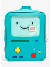 Load image into Gallery viewer, Adventure Time Mini Backpack BMO Pin Collector ITA Bioworld
