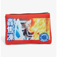 Load image into Gallery viewer, My Hero Academia Zipper Pouch Todoroki Hot and Cold Plus Ultra Bioworld
