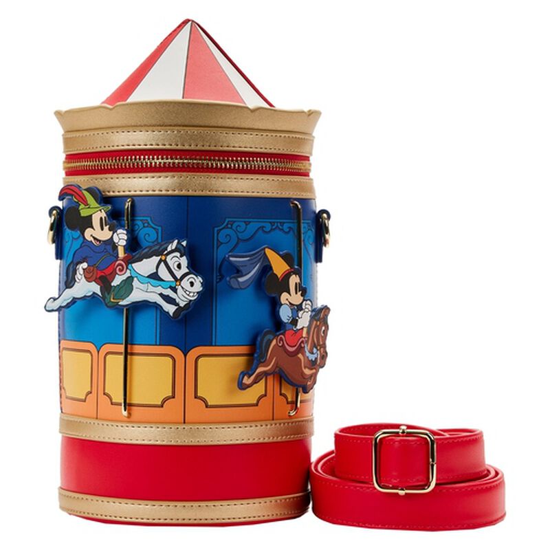 Disney Brave Little Tailor Crossbody Mickey and Minnie Mouse Carousel Lougefly