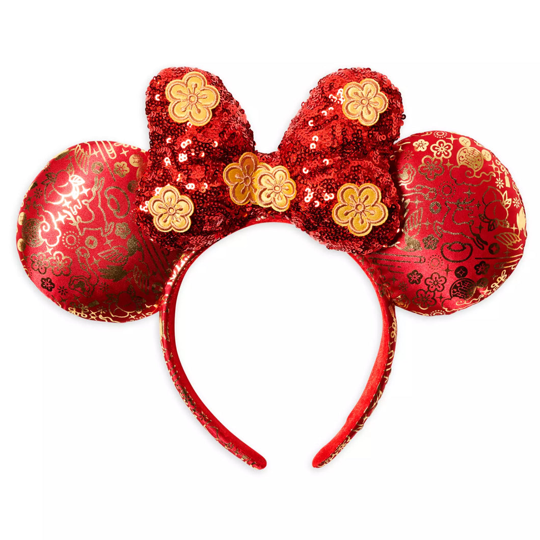 Disney Headband Minnie Ears Lunar New Year 2021 Disney Parks [Clearance Case]