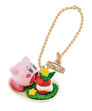 Load image into Gallery viewer, Kirby Keychain Menu Figure Kirby Cafe Ichiban Kuji E Prize Bandai
