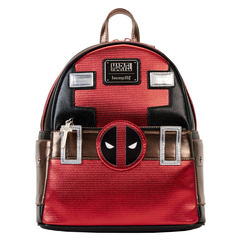 Marvel Mini Backpack Deadpool Metallic Cosplay Loungefly