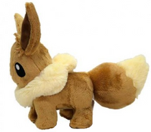 Load image into Gallery viewer, Pokemon Plush Eevee Standing Fluffy 2019 Pokemon Center
