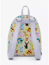 Load image into Gallery viewer, Pokemon Mini Backpack Eeveelutions Watercolor AOP Loungefly
