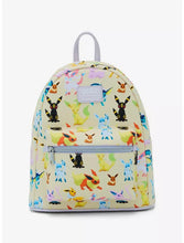 Load image into Gallery viewer, Pokemon Mini Backpack Eeveelutions Watercolor AOP Loungefly
