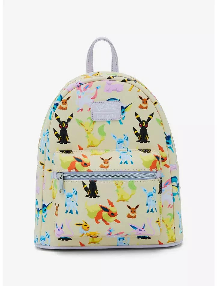 Pokemon Mini Backpack Eeveelutions Watercolor AOP Loungefly