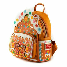 Load image into Gallery viewer, Disney Mini Backpack Mickey and Minnie Gingerbread House Loungefly
