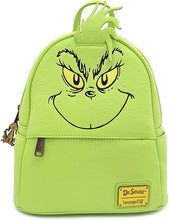 Load image into Gallery viewer, Dr. Seuss Mini Backpack Wallet Set The Grinch Cosplay Loungefly
