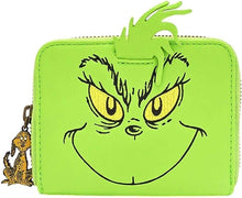 Load image into Gallery viewer, Dr. Seuss Mini Backpack Wallet Set The Grinch Cosplay Loungefly
