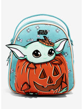 Load image into Gallery viewer, Star Wars Mini Backpack The Mandalorian The Child in Jack-O&#39;Lantern Bioworld
