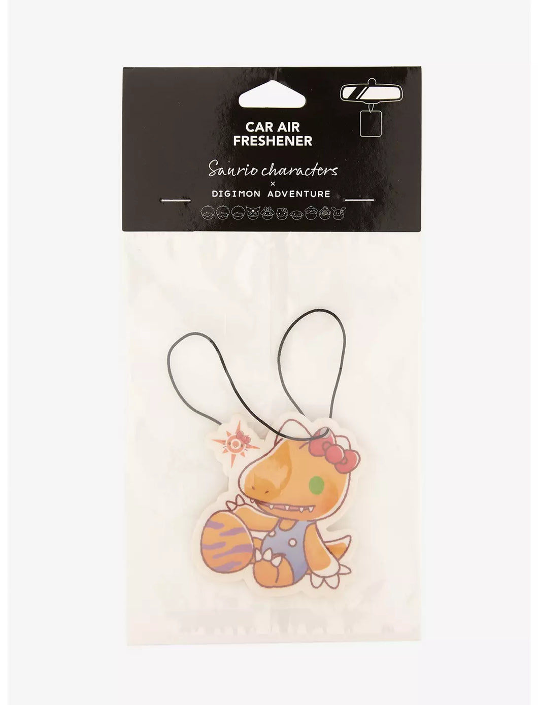 Sanrio x Digimon Adventure Air Freshener Agumon x Hello Kitty