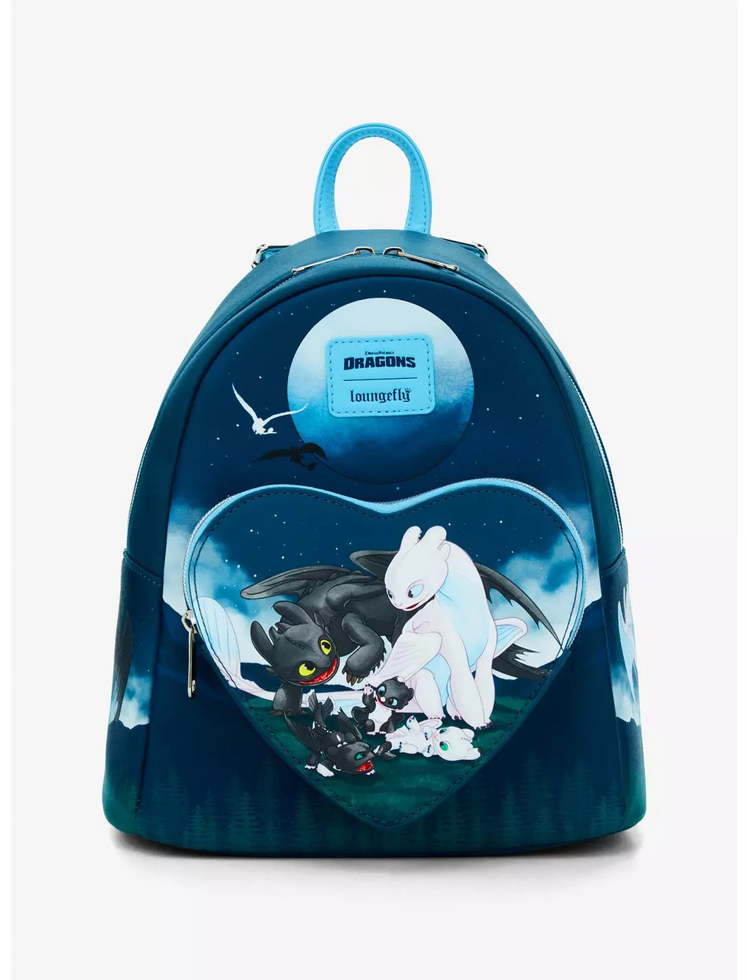 DreamWorks Mini Backpack Toothless, Light Fury, & Babies How to Train Your Dragon Loungefly