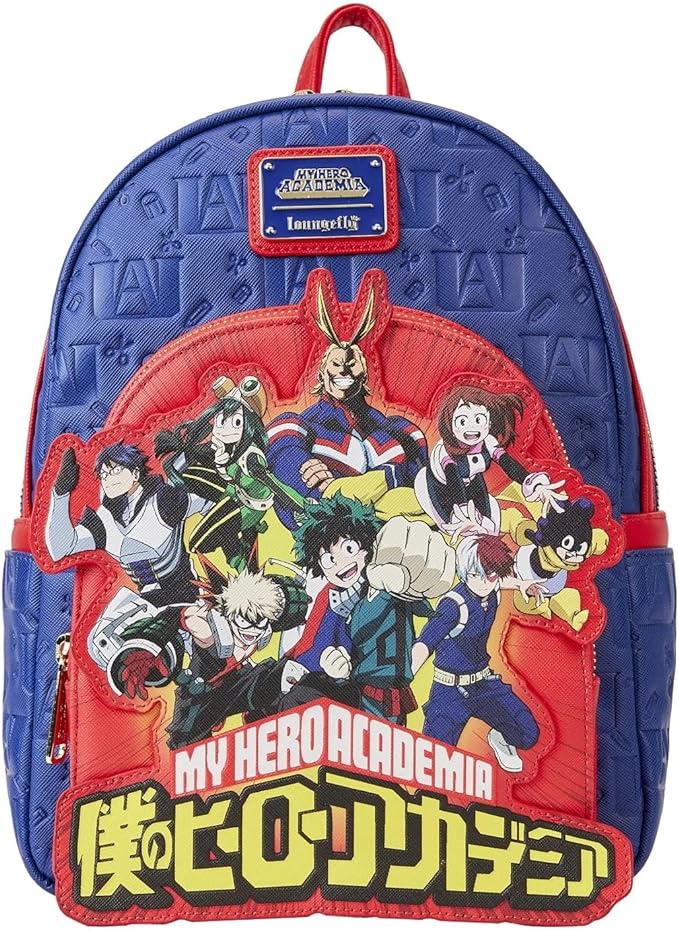 My Hero Academia Mini Backpack Group Debossed Logo Loungefly