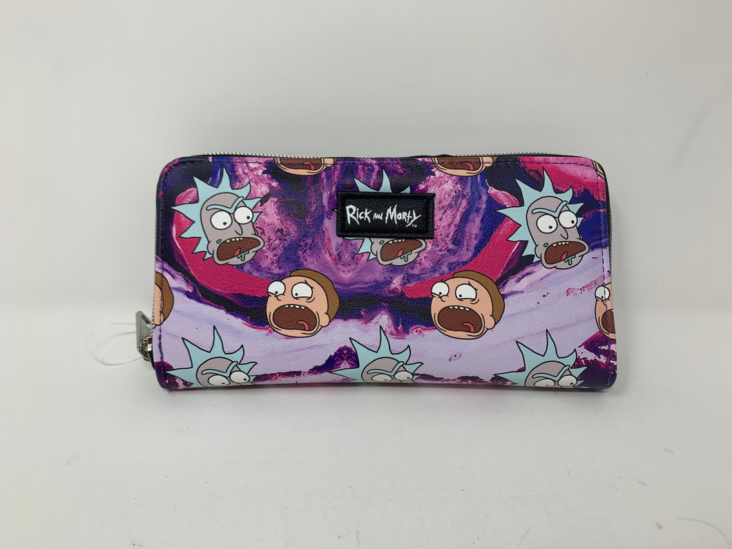 Rick and Morty Wallet Cosmic AOP Bioworld